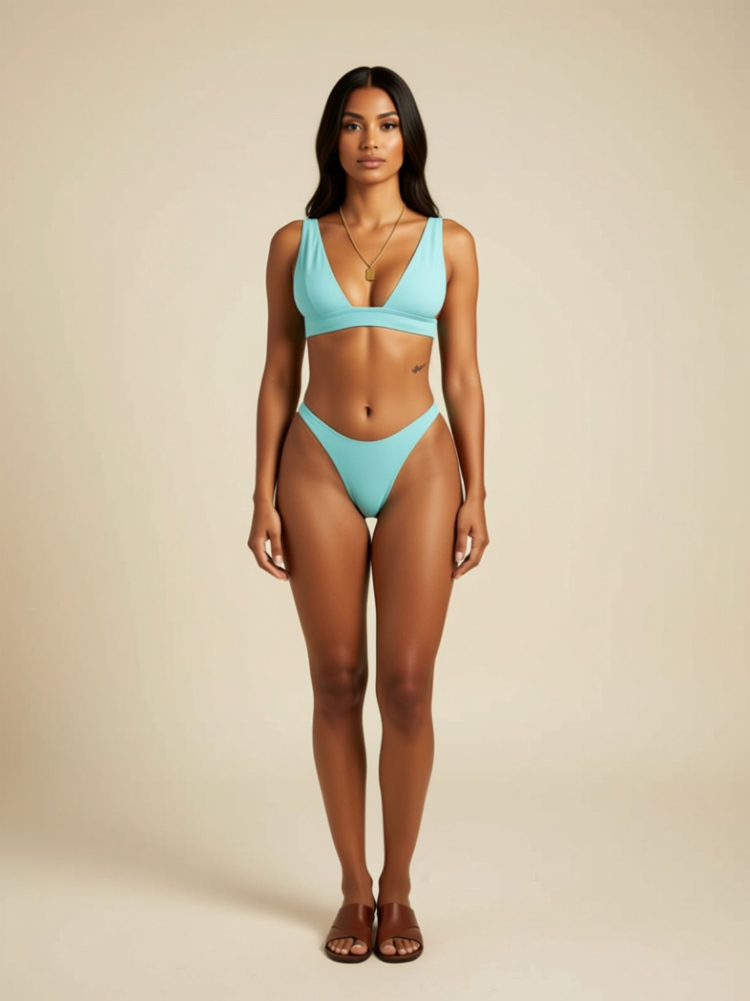 Basic Knit Bikini Set