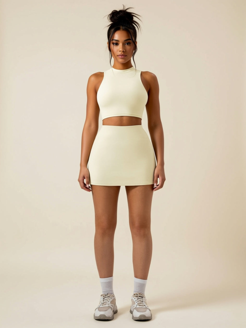 High‑Stretch Sports Skirt Set