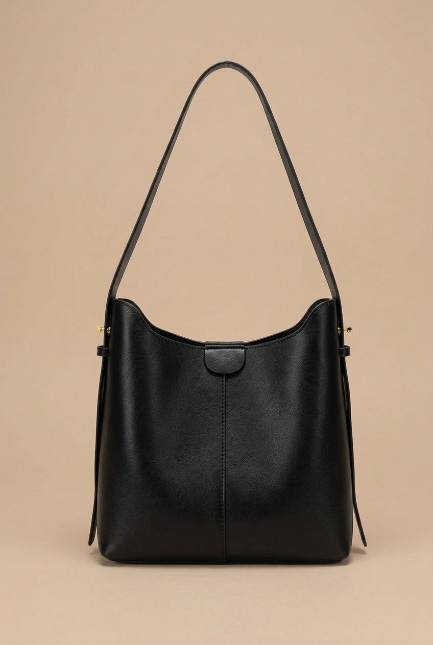 Medium PU Leather Shoulder Tote Bag
