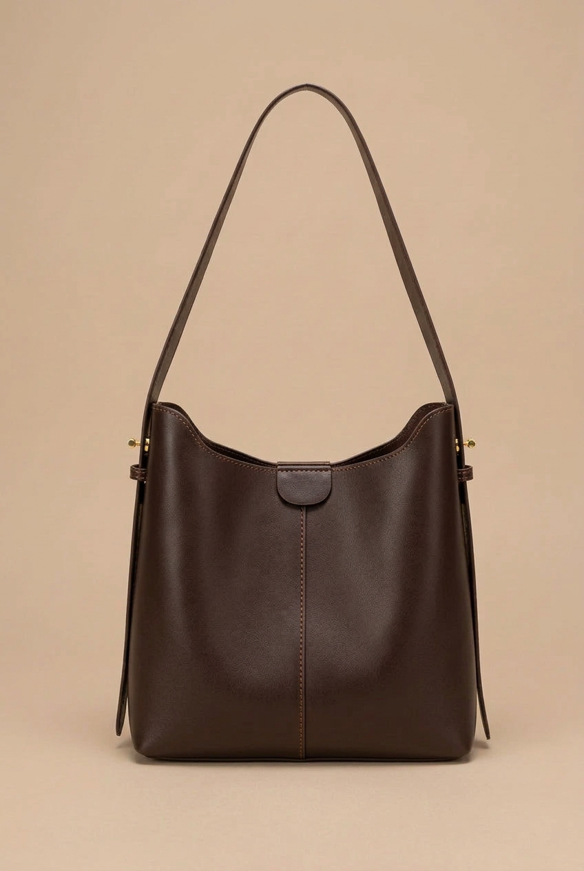 Medium PU Leather Shoulder Tote Bag
