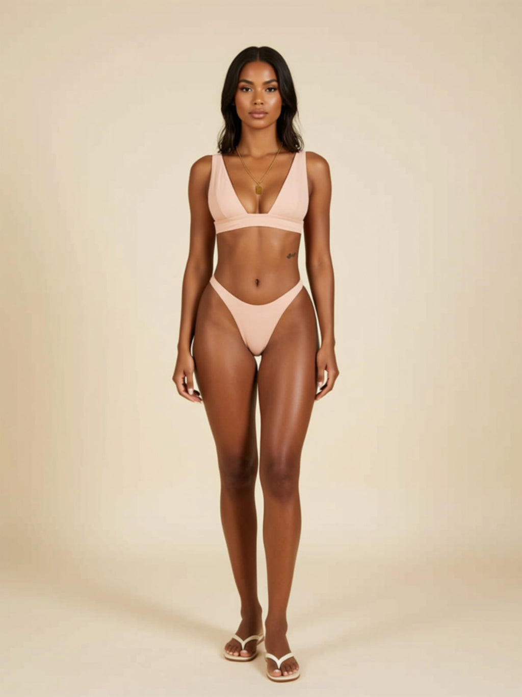Basic Knit Bikini Set