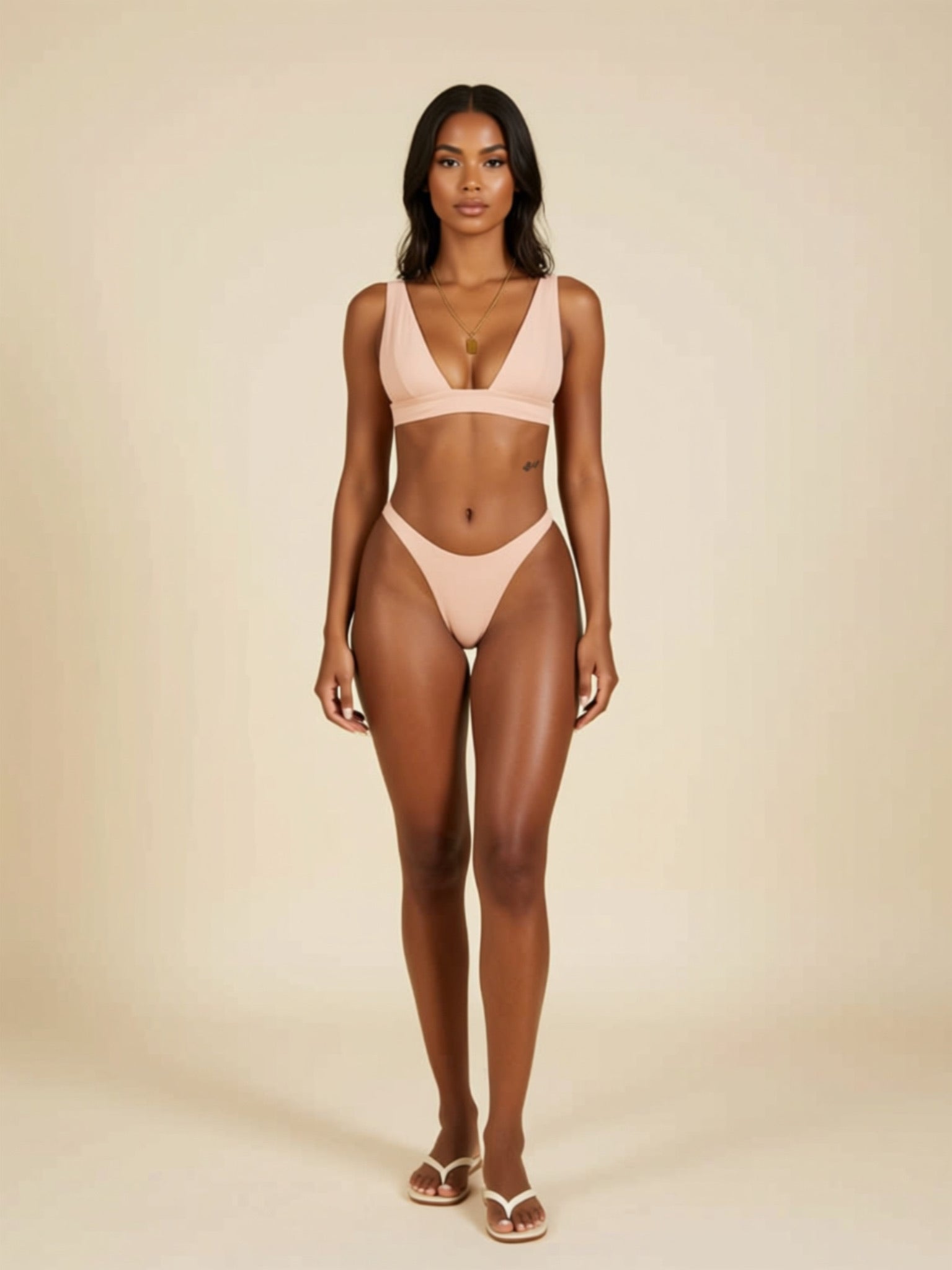 Basic Knit Bikini Set