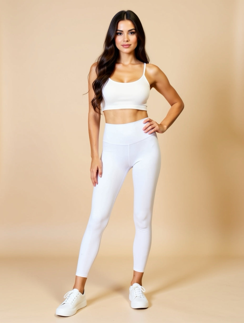 Nahtlose Stretch-Leggings mit hoher Taille