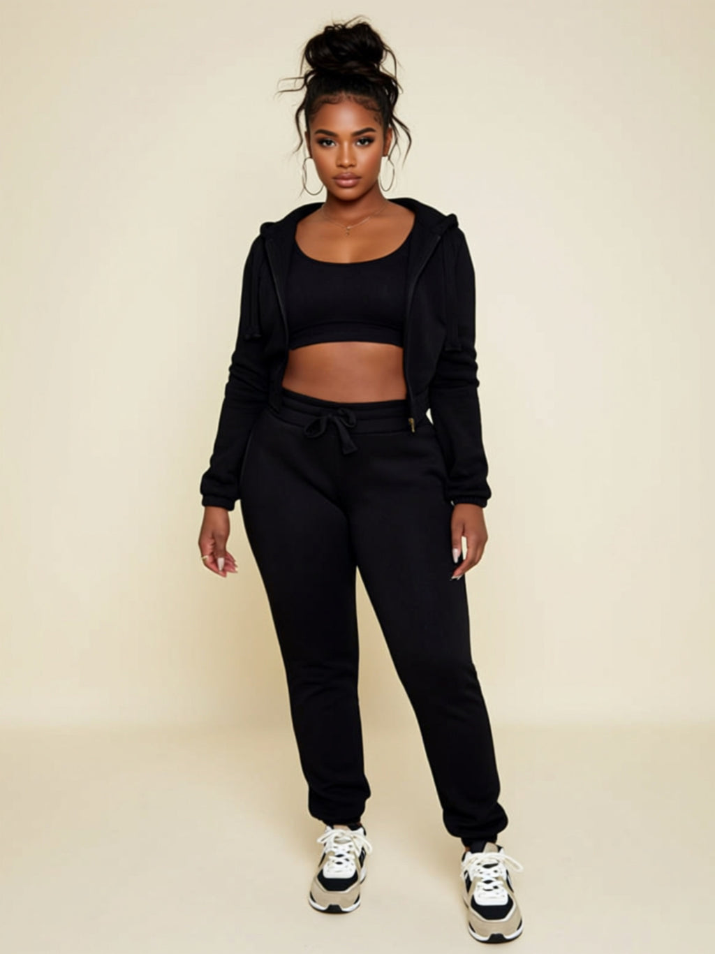 Woven 3‑Piece Leisure Set