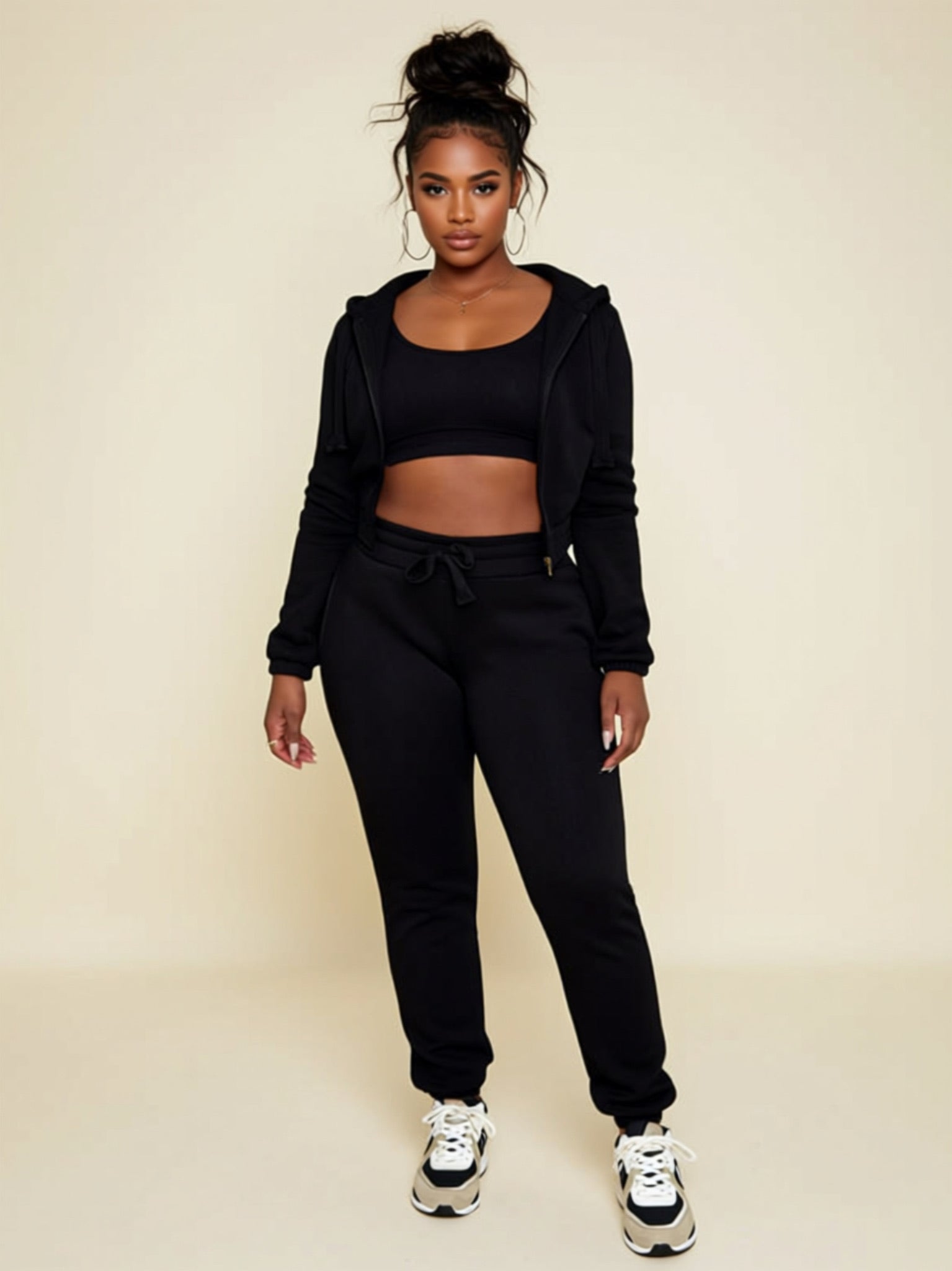 Woven 3‑Piece Leisure Set