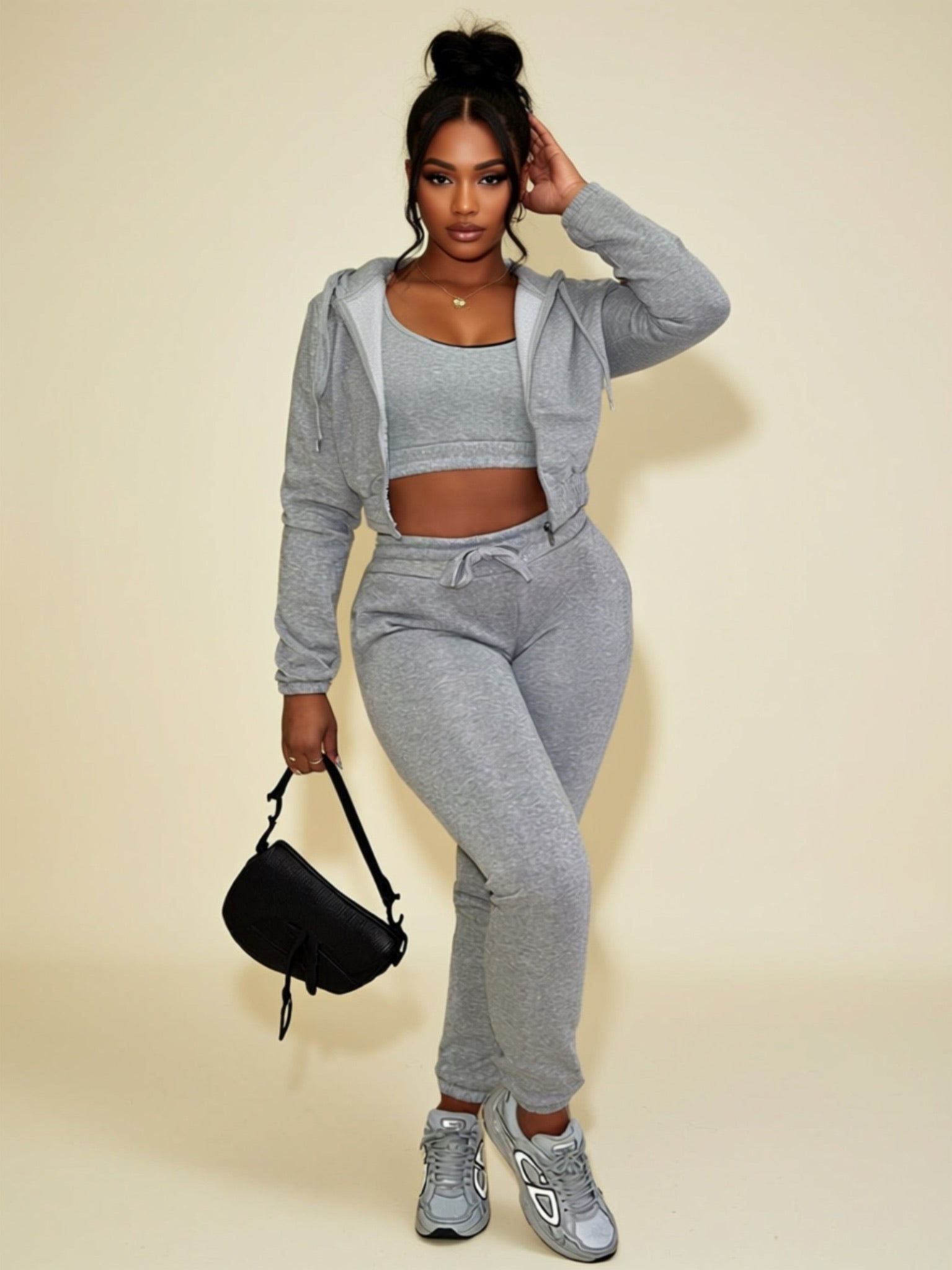 Woven 3‑Piece Leisure Set