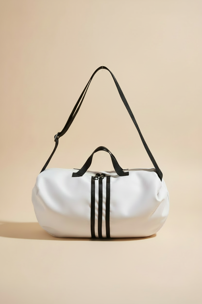 Sac bandoulière rayé contrastant