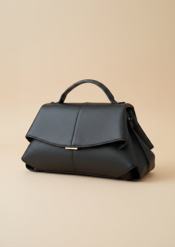 PU Leather Top Handle Satchel Bag