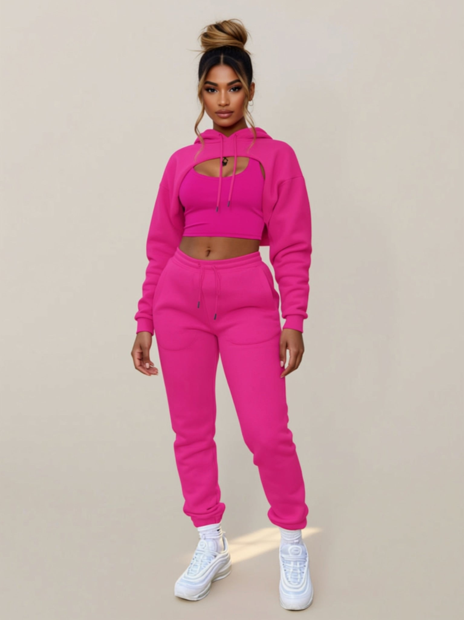 Hooded 3‑Piece Lounge Set