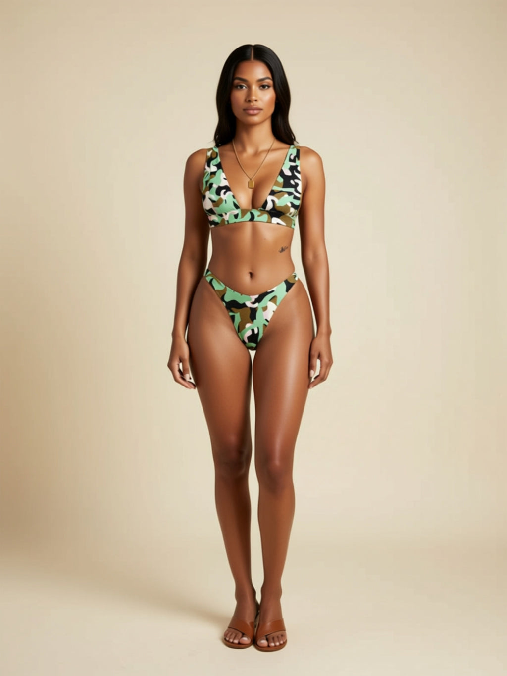 Basic Knit Bikini Set
