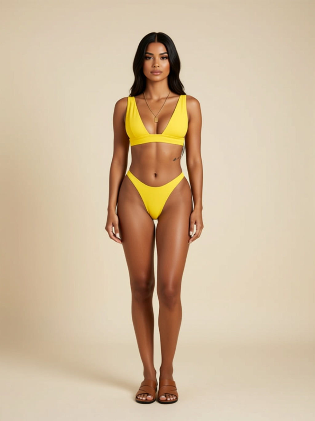 Basic Knit Bikini Set