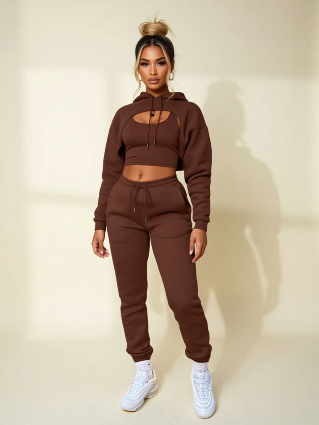 Hooded 3‑Piece Lounge Set