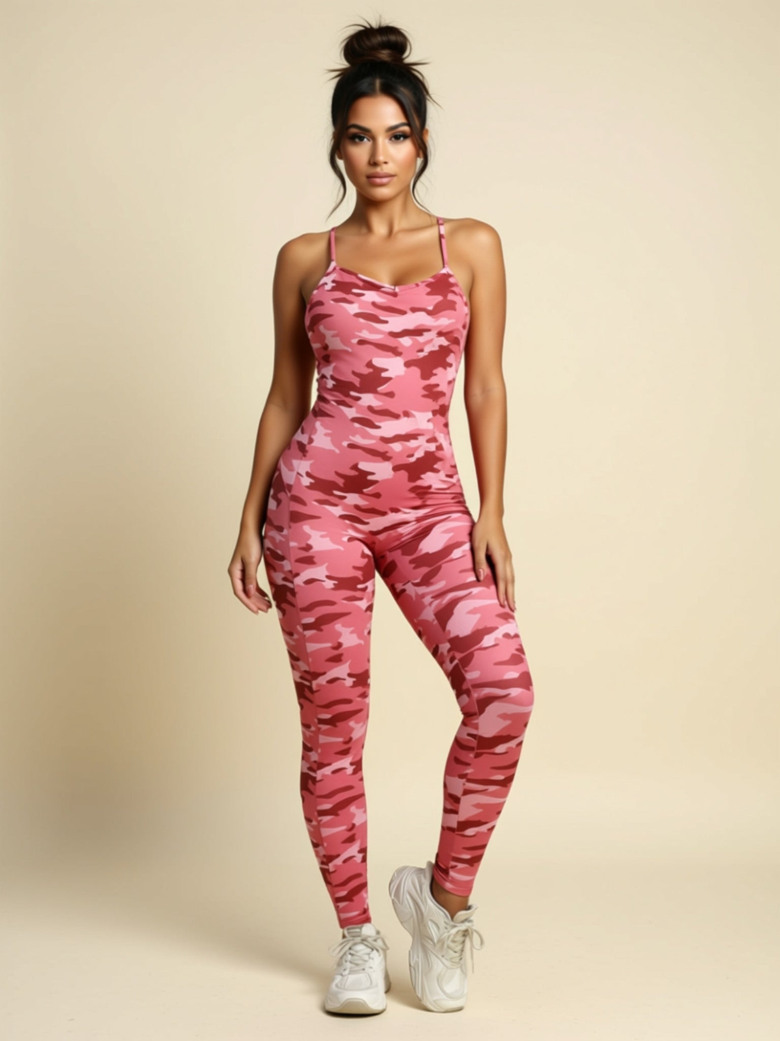 High‑Waist Sleeveless Sling Jumpsuit