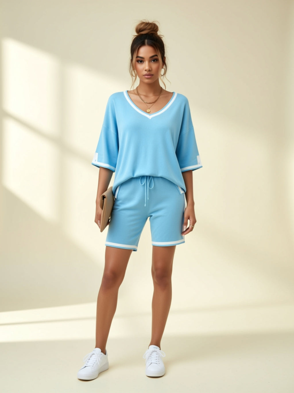 Viscose Knit Short Set