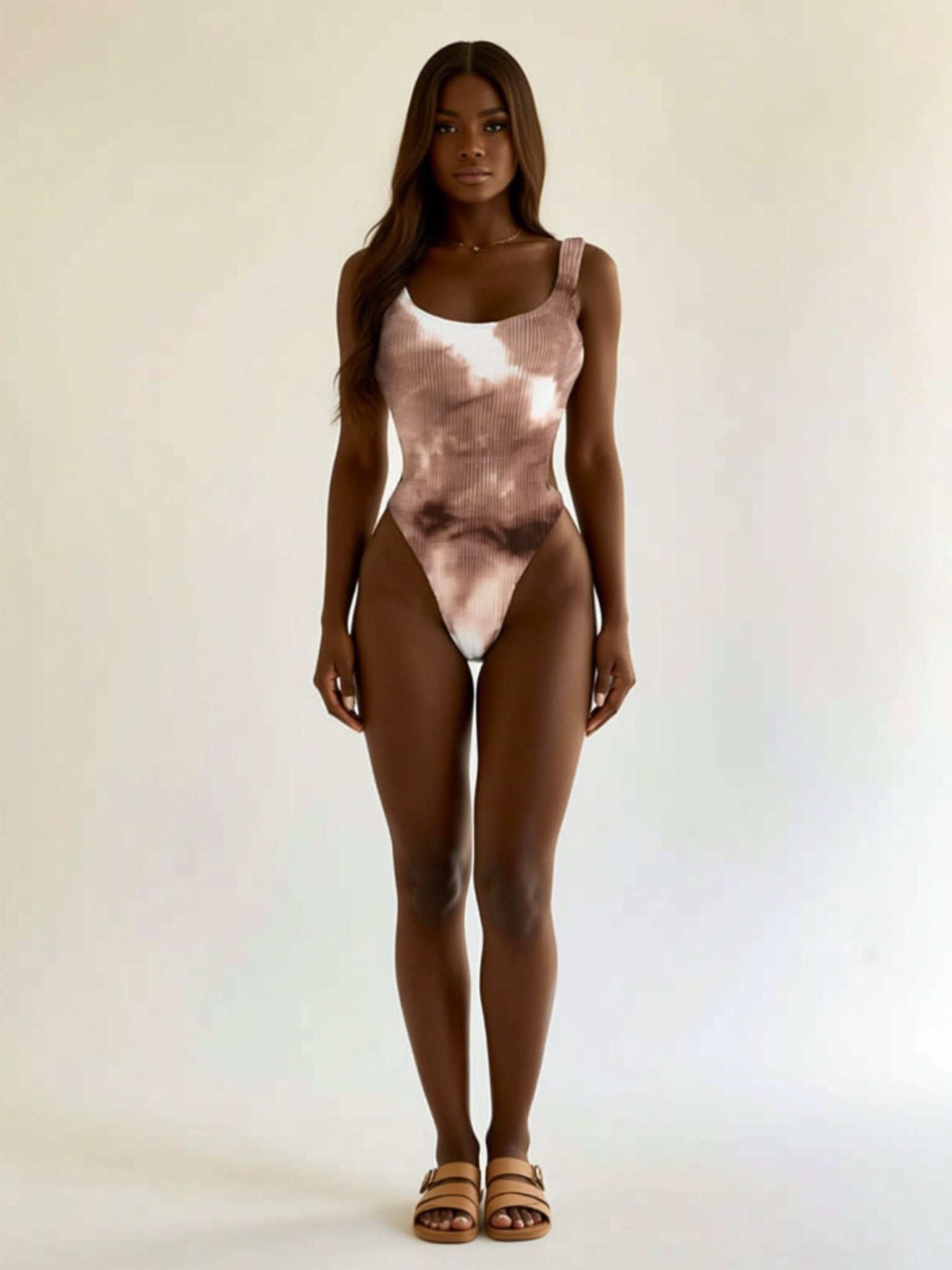 Solid Knit Swimsuit