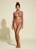 High‑Stretch 3‑Piece Bikini Set