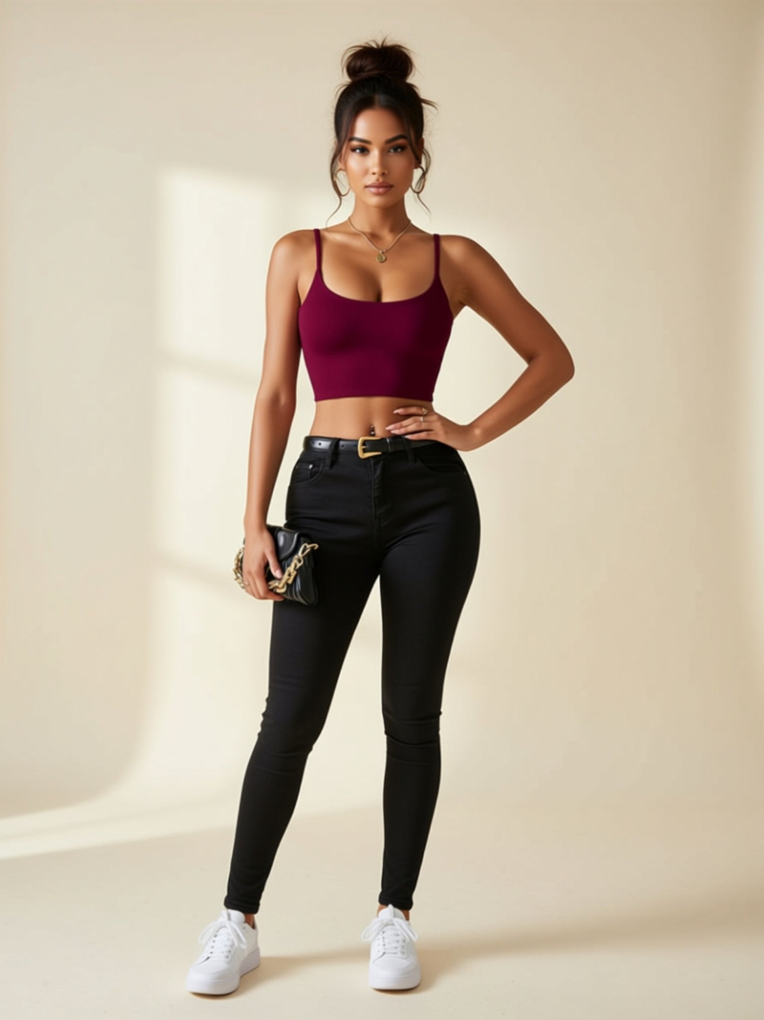 Solid Knit Sexy Top