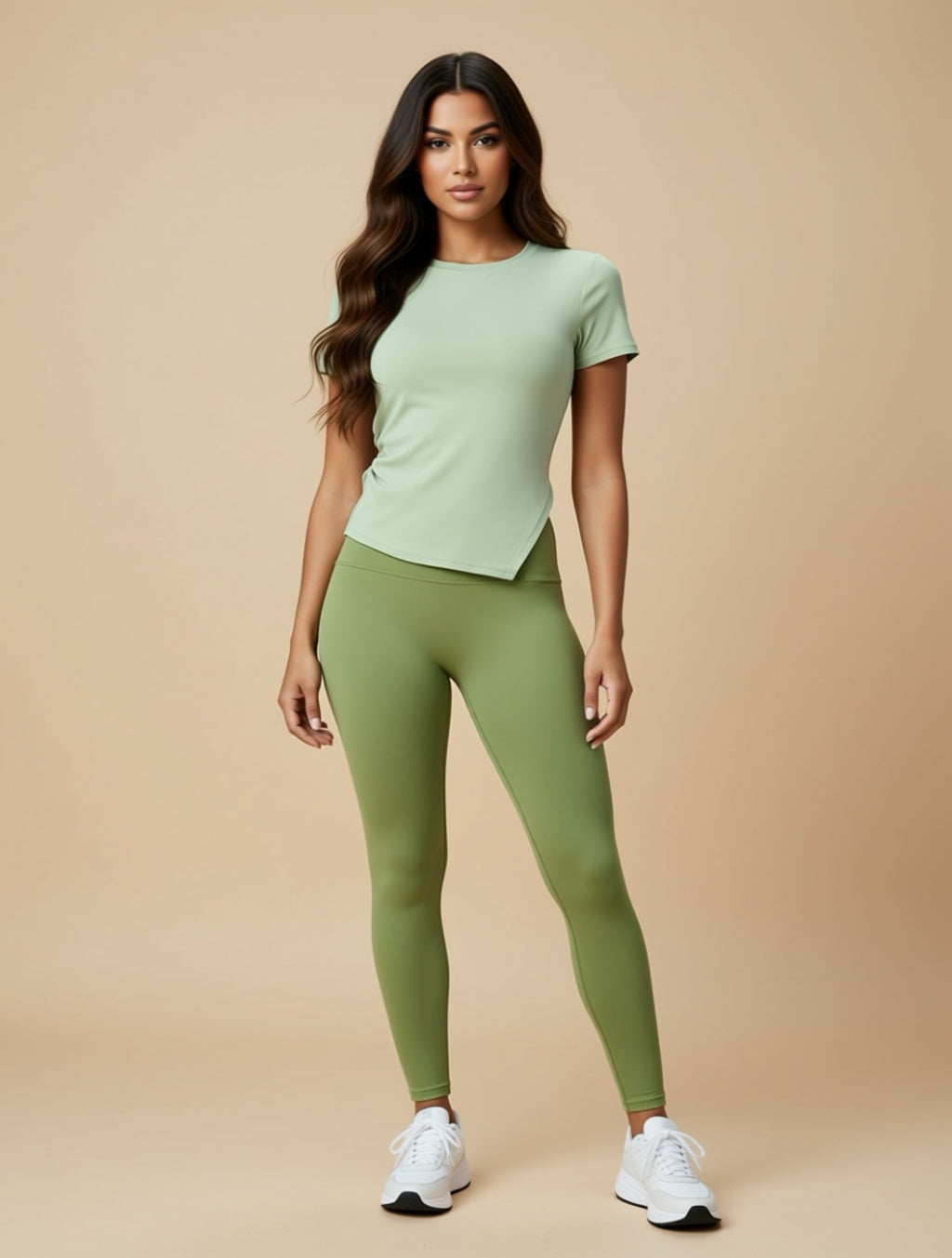 Leichtes Stretch-T-Shirt mit kurzen Ärmeln