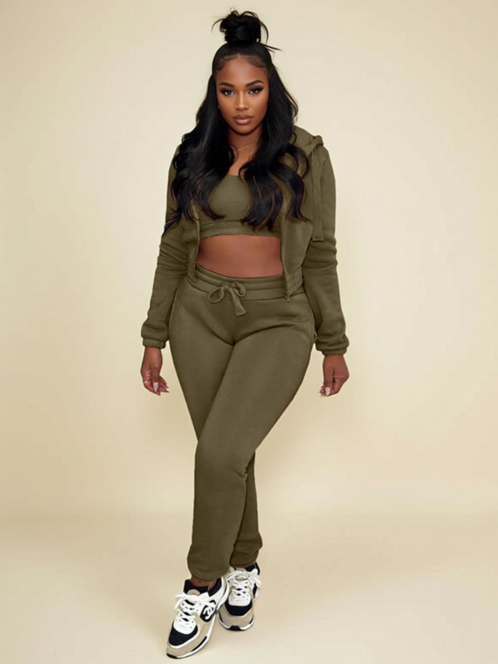 Woven 3‑Piece Leisure Set