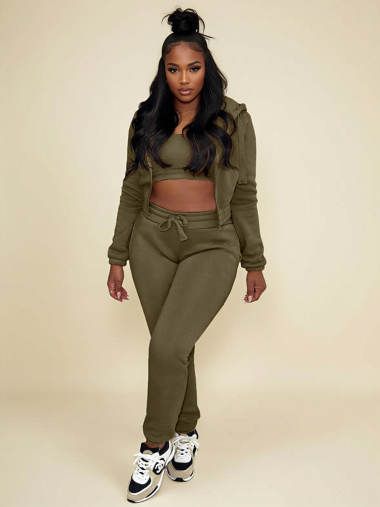 Woven 3‑Piece Leisure Set