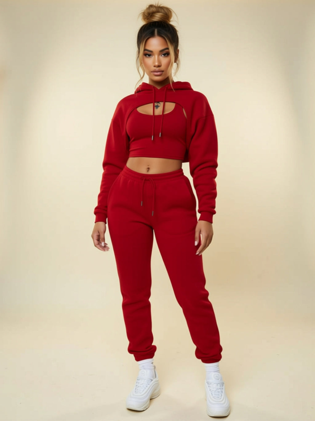 Hooded 3‑Piece Lounge Set