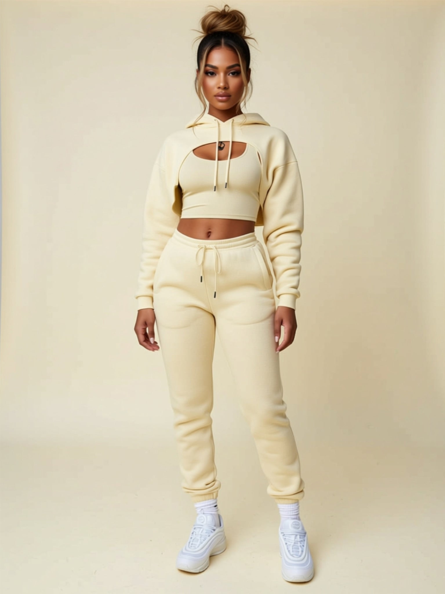 Hooded 3‑Piece Lounge Set