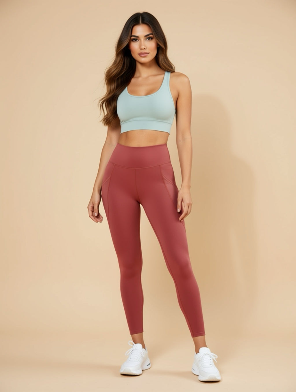Sport-Leggings mit hoher Taille