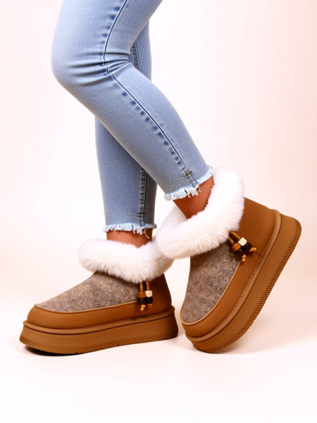 Suede Flat Boots