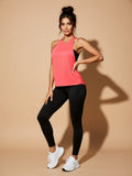 High‑Stretch Sleeveless Turtleneck Sports Top