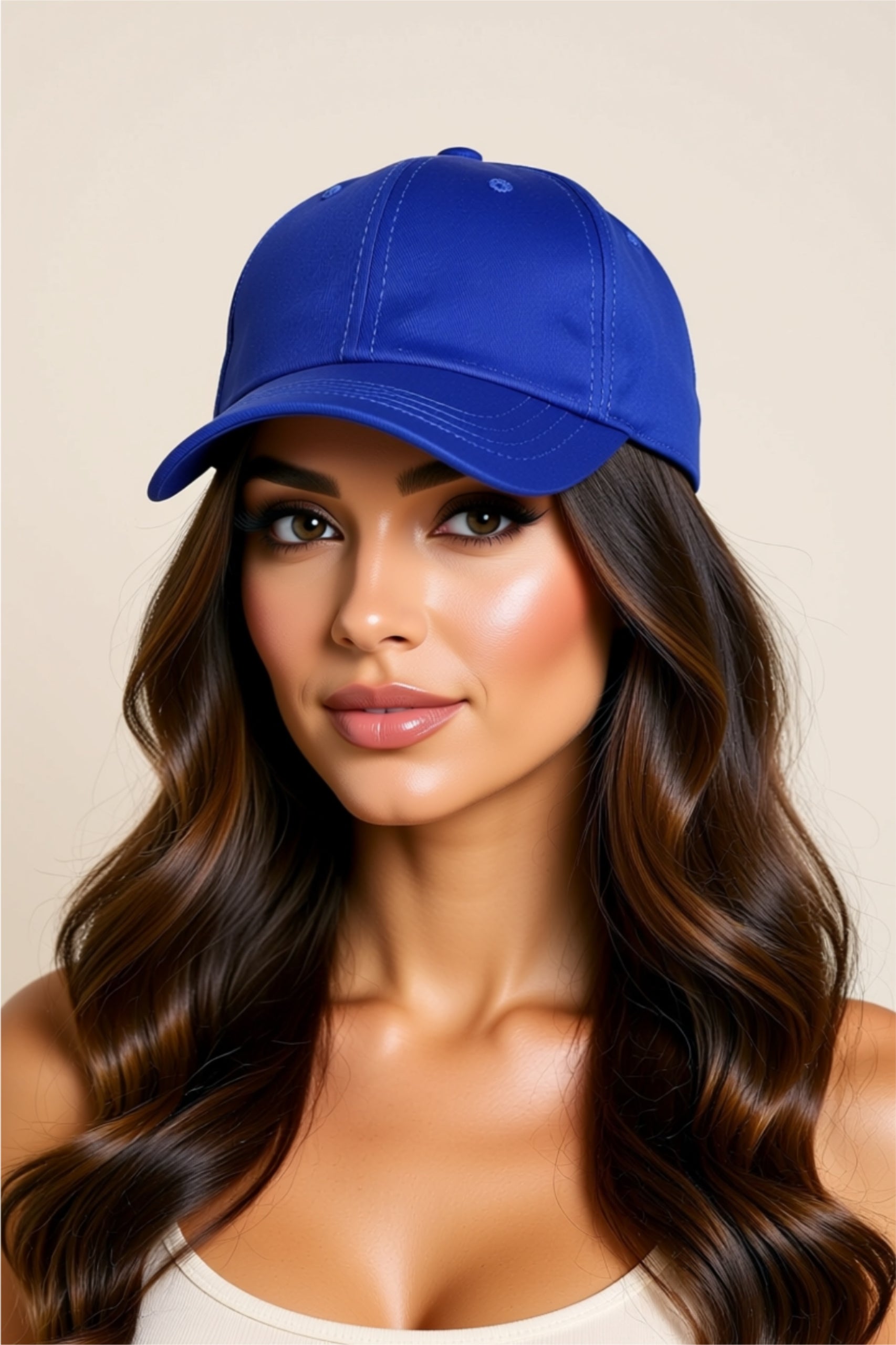 Solid Cotton Baseball Cap