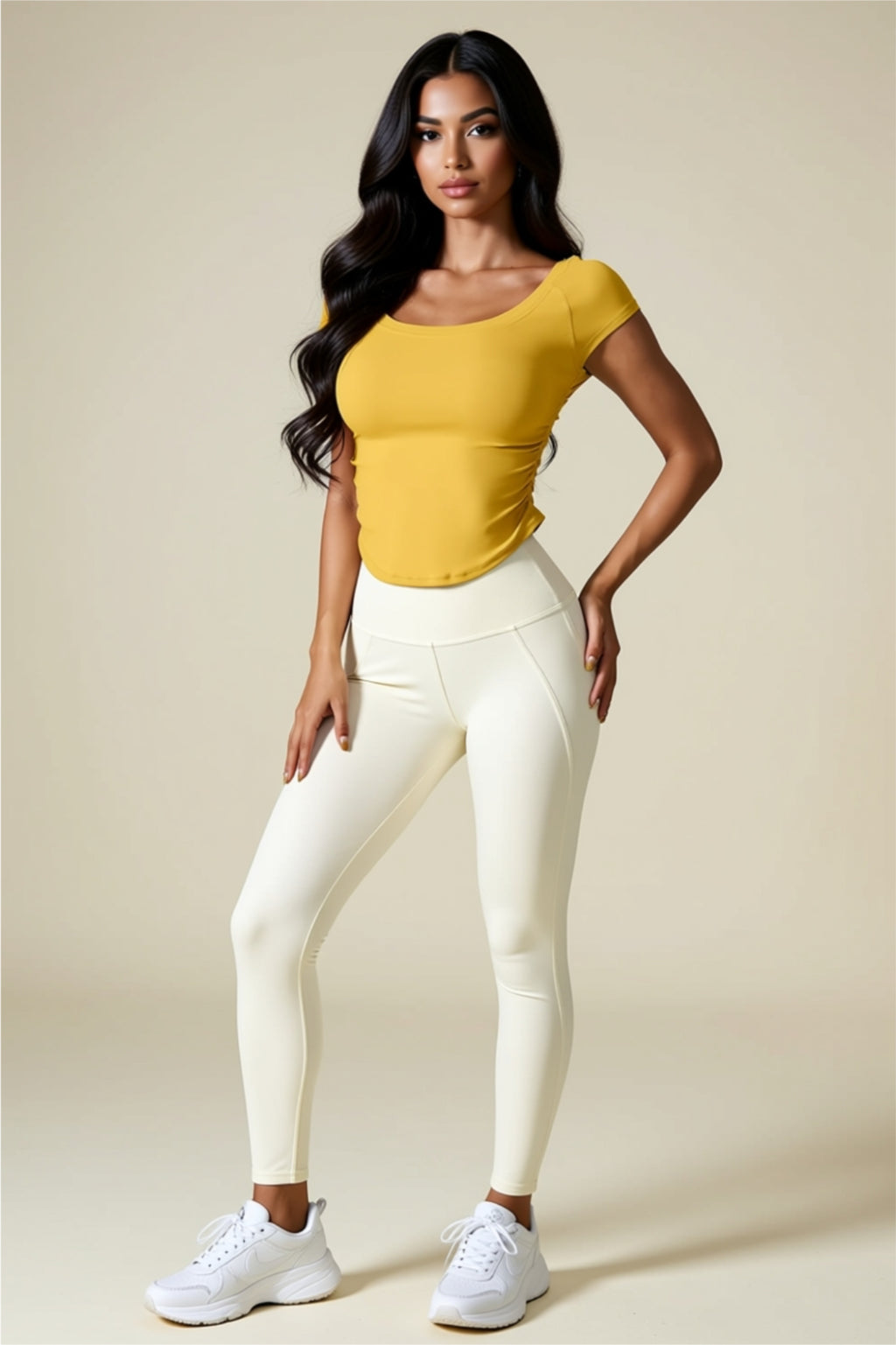 Kurzärmliges Active Crop Top