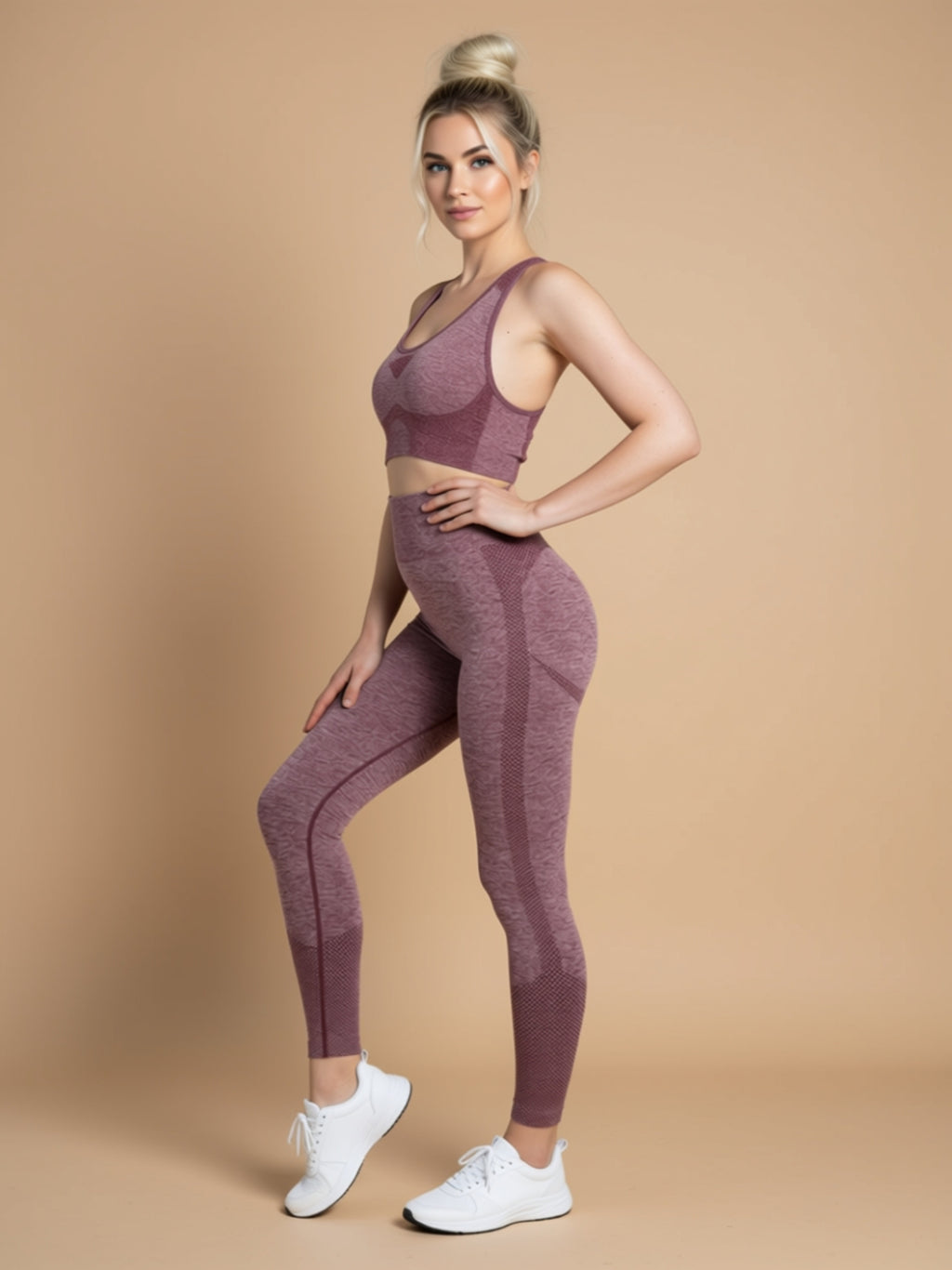 High‑Waist Knit Sports Set