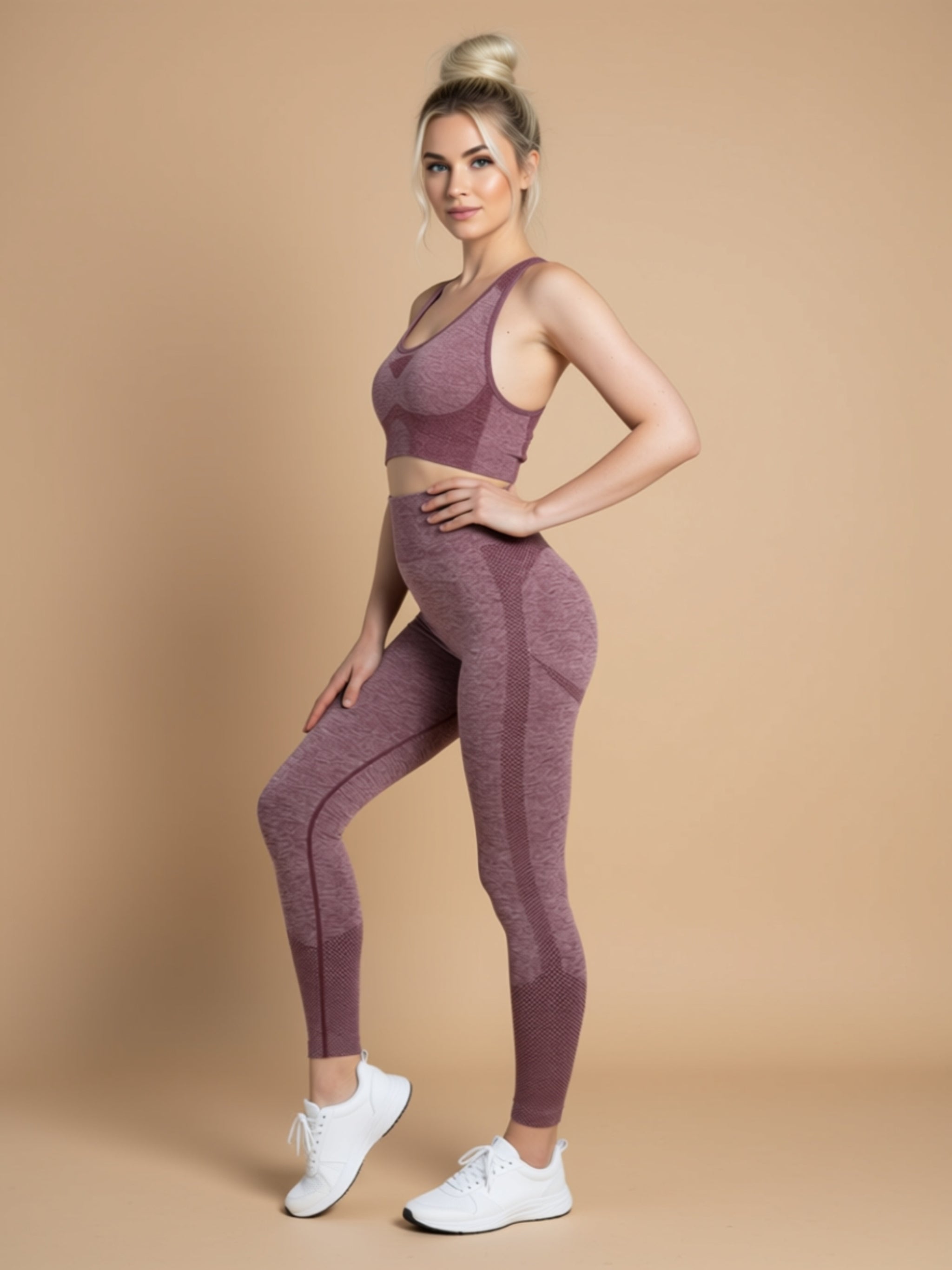 High‑Waist Knit Sports Set