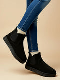 Suede Flat Boots