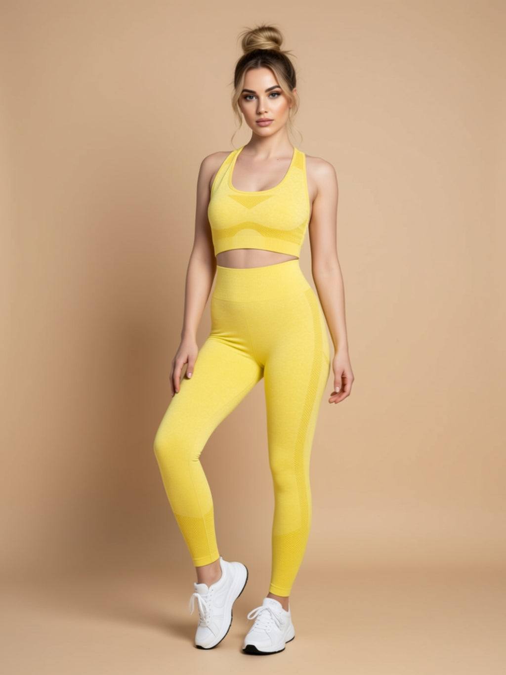 High‑Waist Knit Sports Set