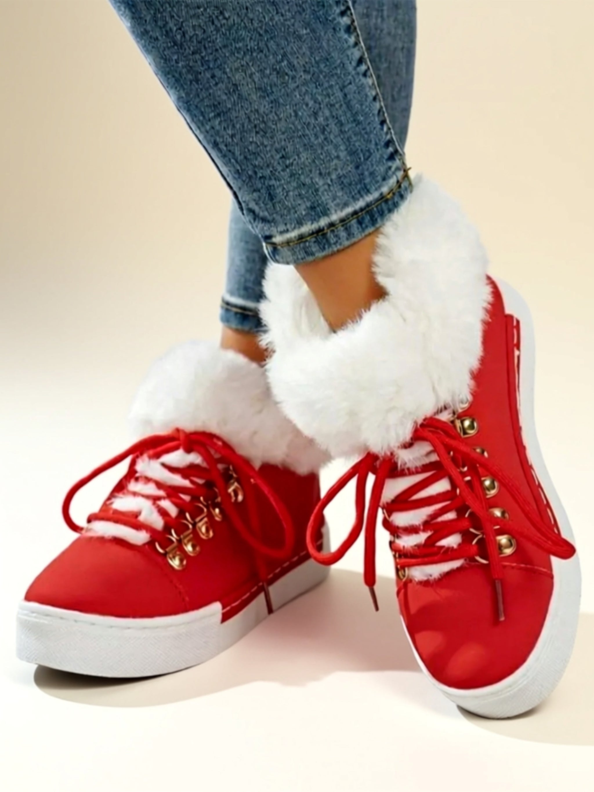 Suede Low‑Heel Boots