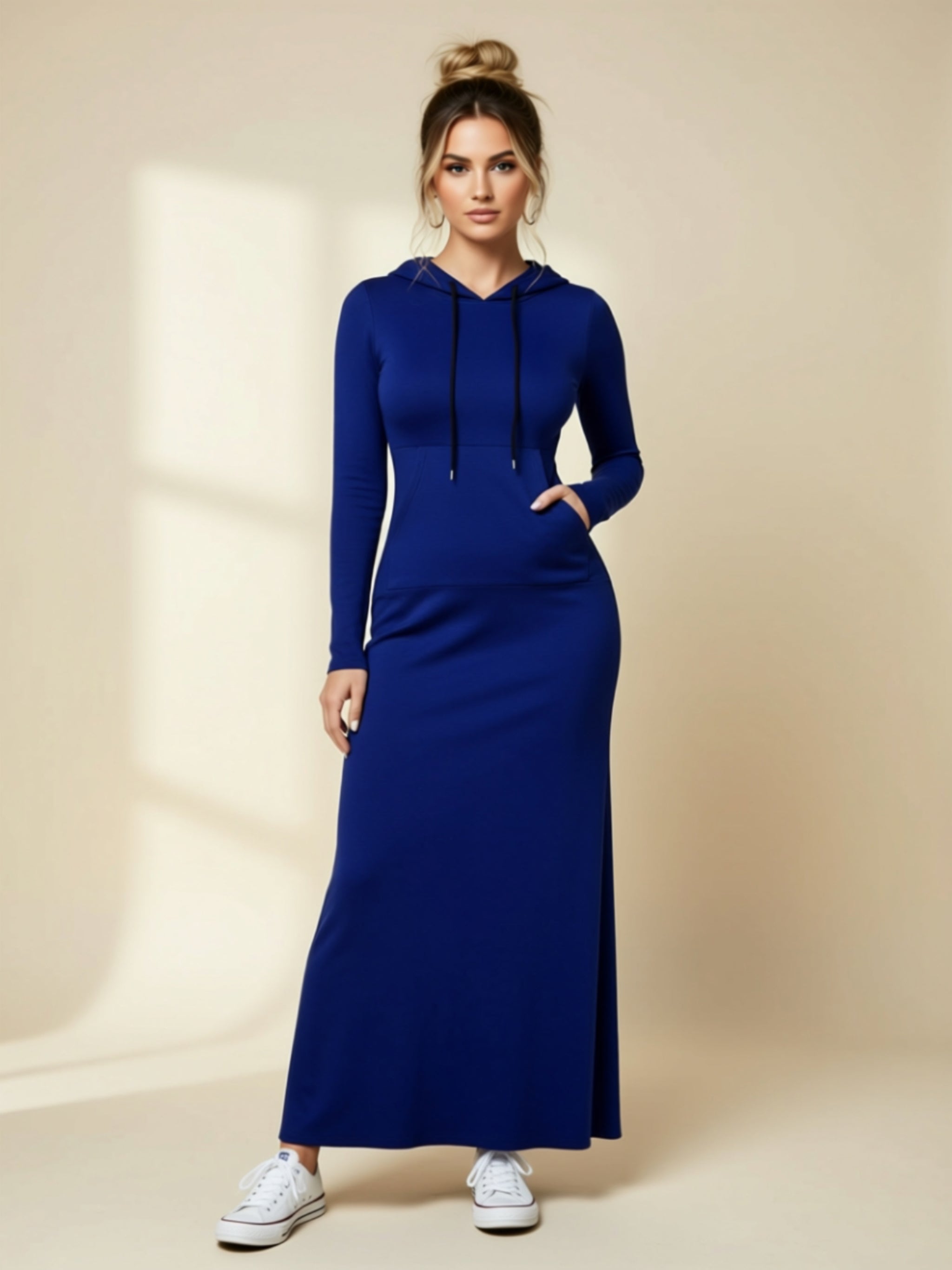 Lounging-Kleid mit Taschen