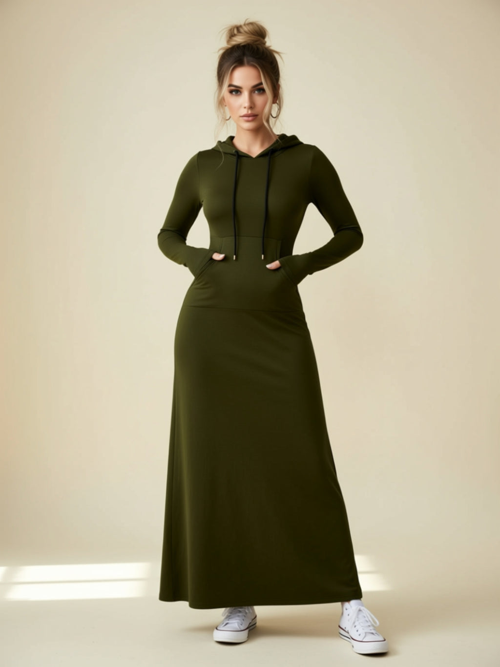 Lounging-Kleid mit Taschen