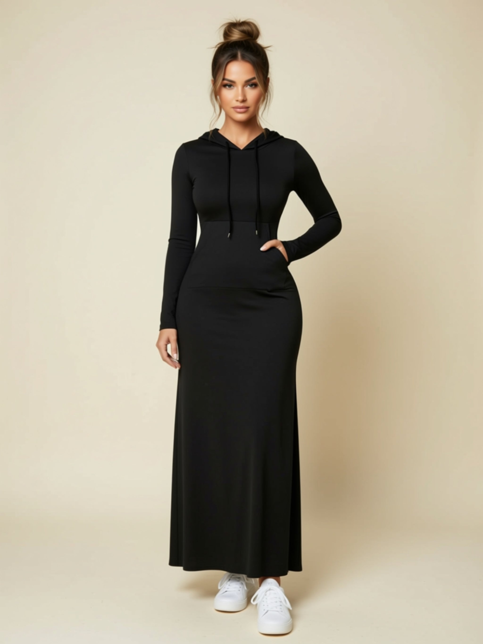 Lounging-Kleid mit Taschen