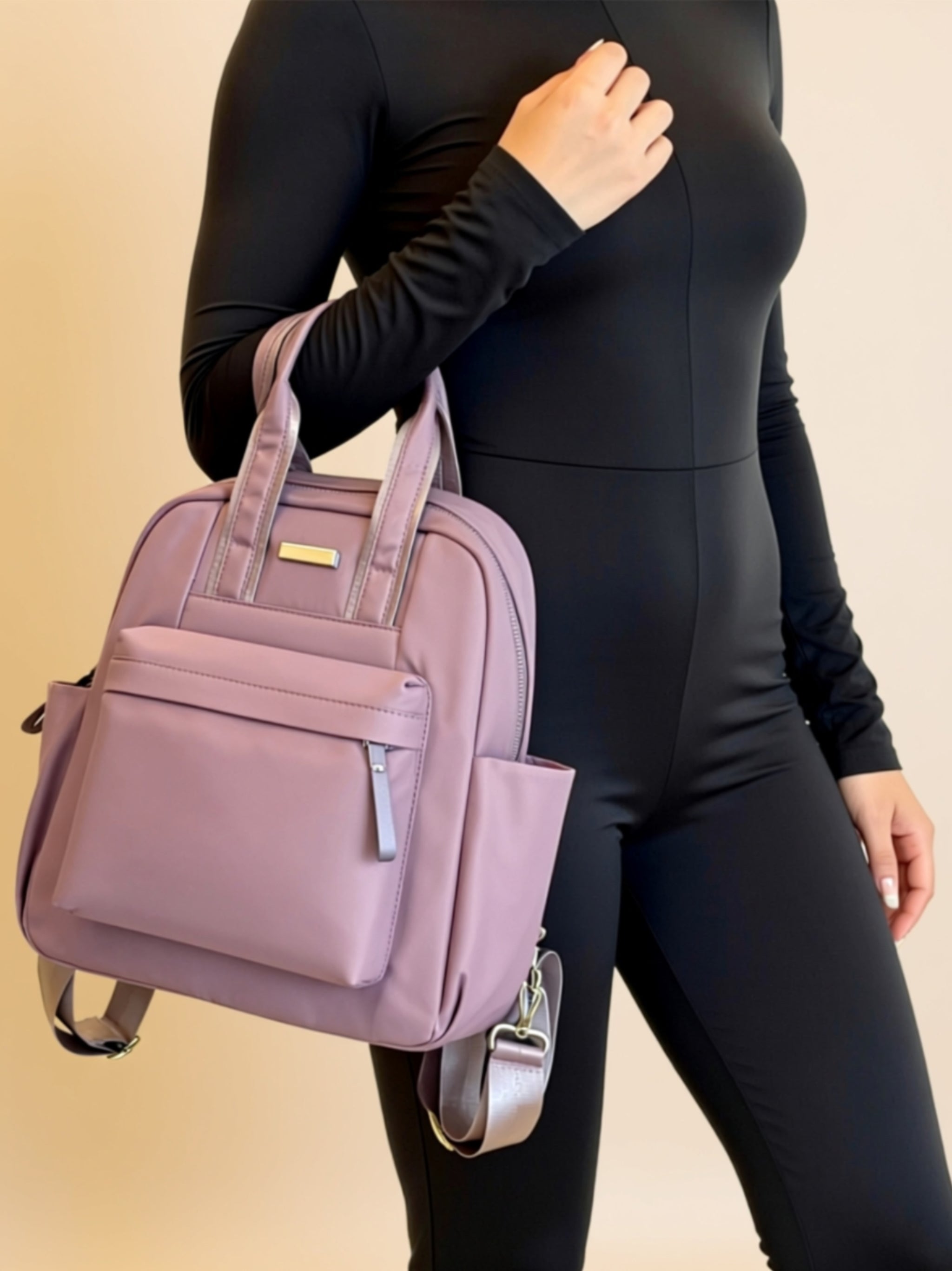 Medium Vegan Leather Backpack