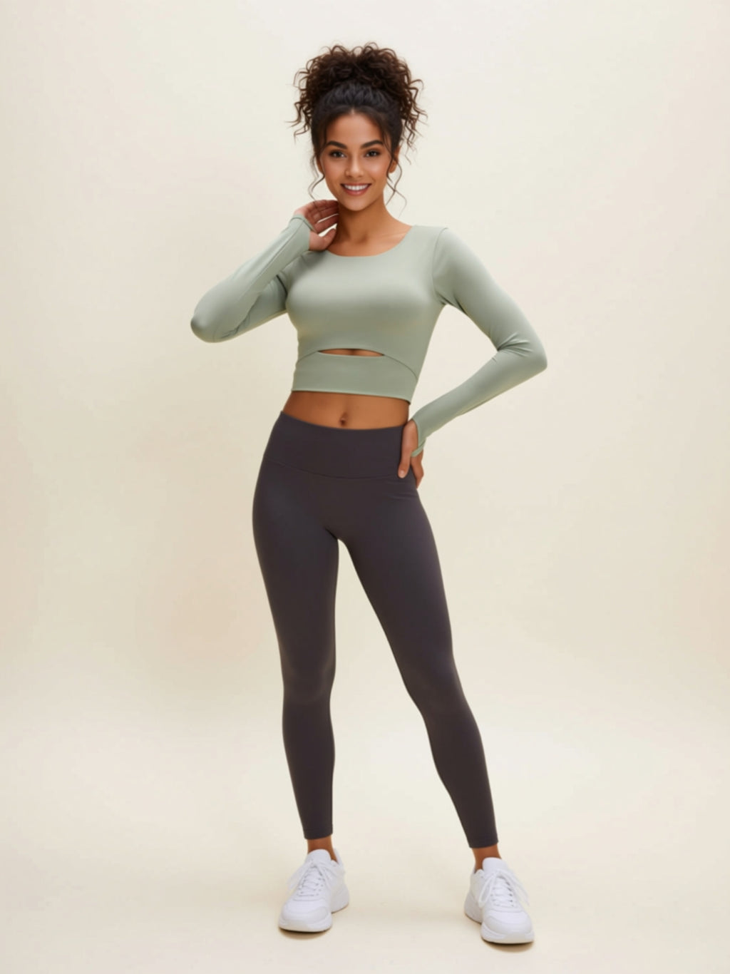 Highly Stretchy Cutout Top