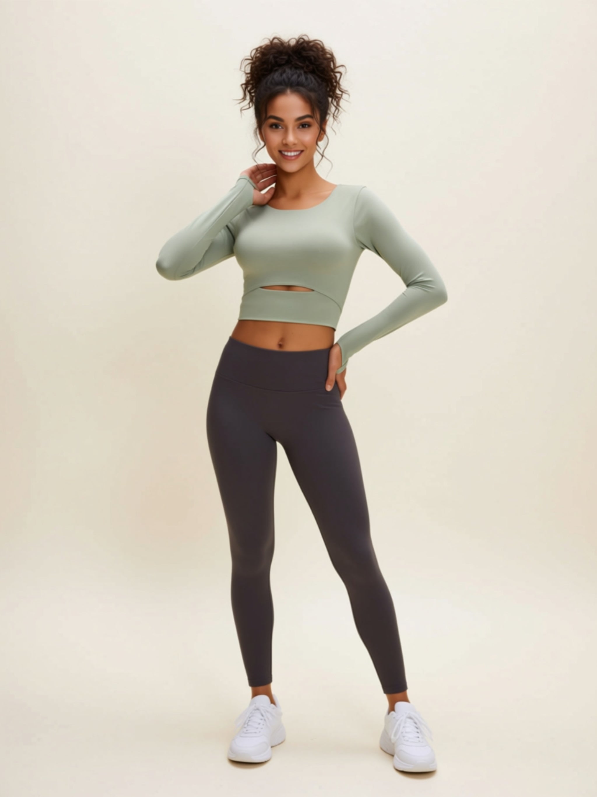 Highly Stretchy Cutout Top