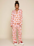 Two‑Piece Button‑Up Pant Sleepwear Set