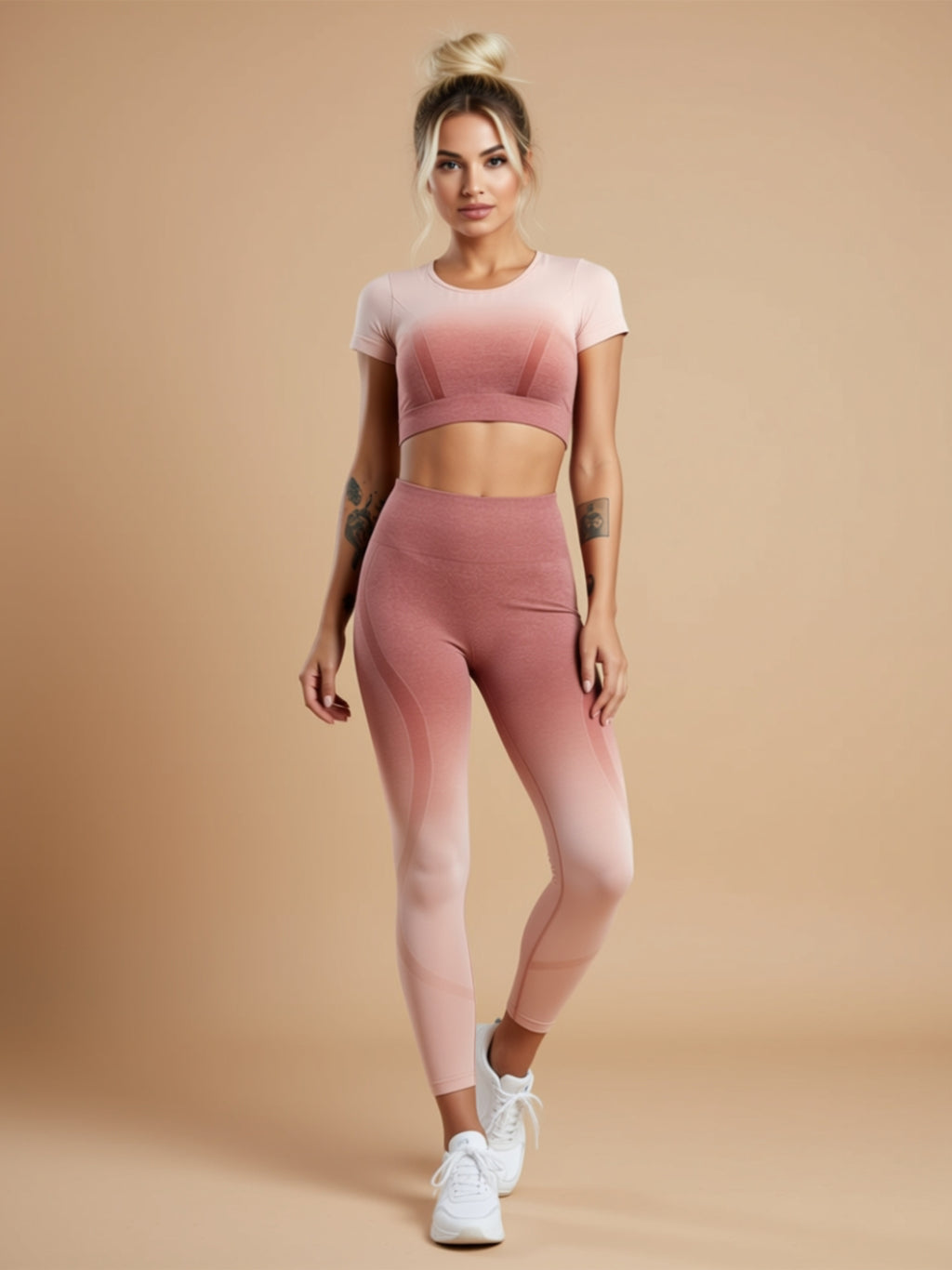 Sporty Knit Activewear Set