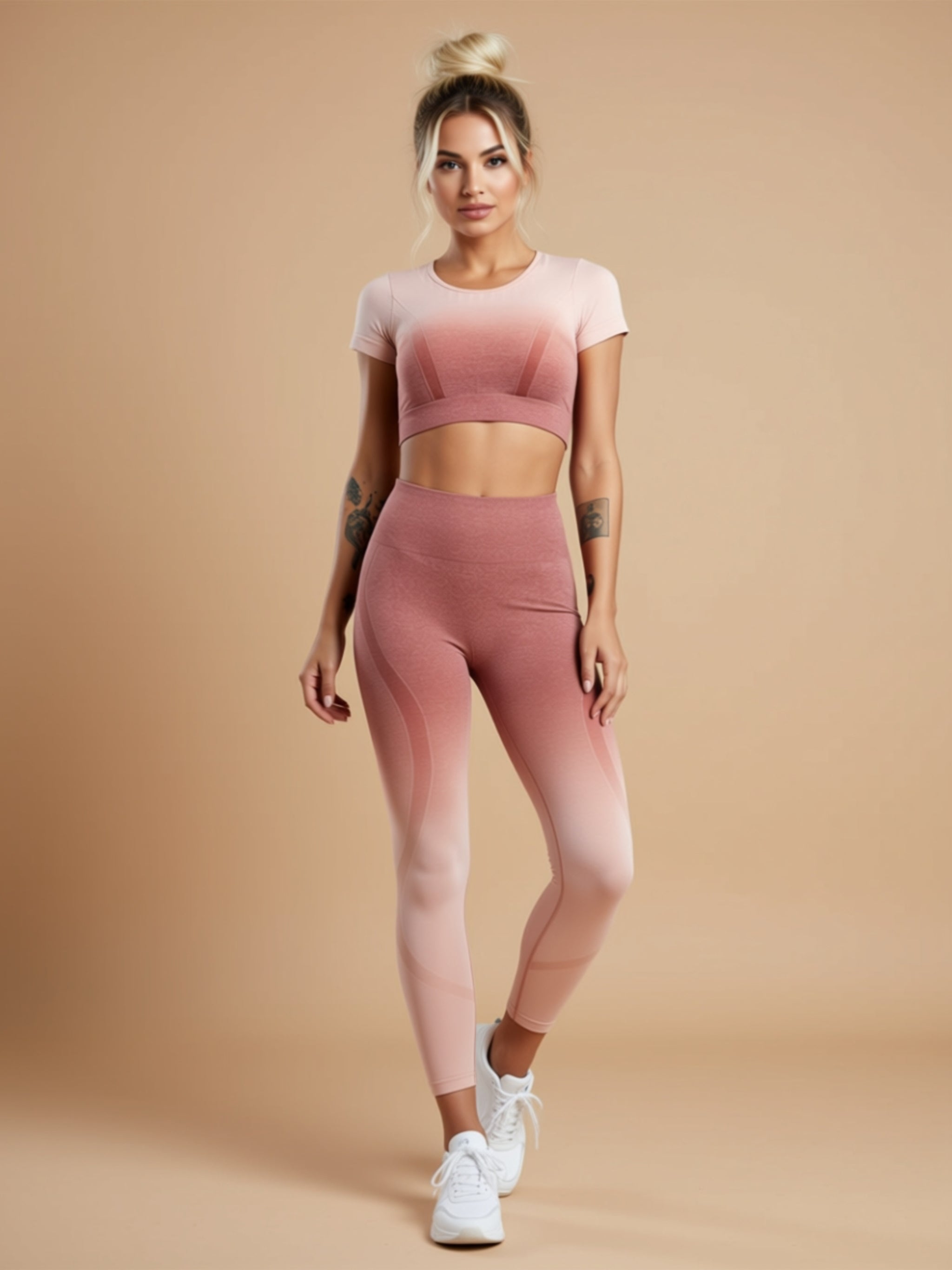 Sporty Knit Activewear Set