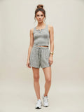 Zweiteiliges Set mit Shorts und Kordelzug