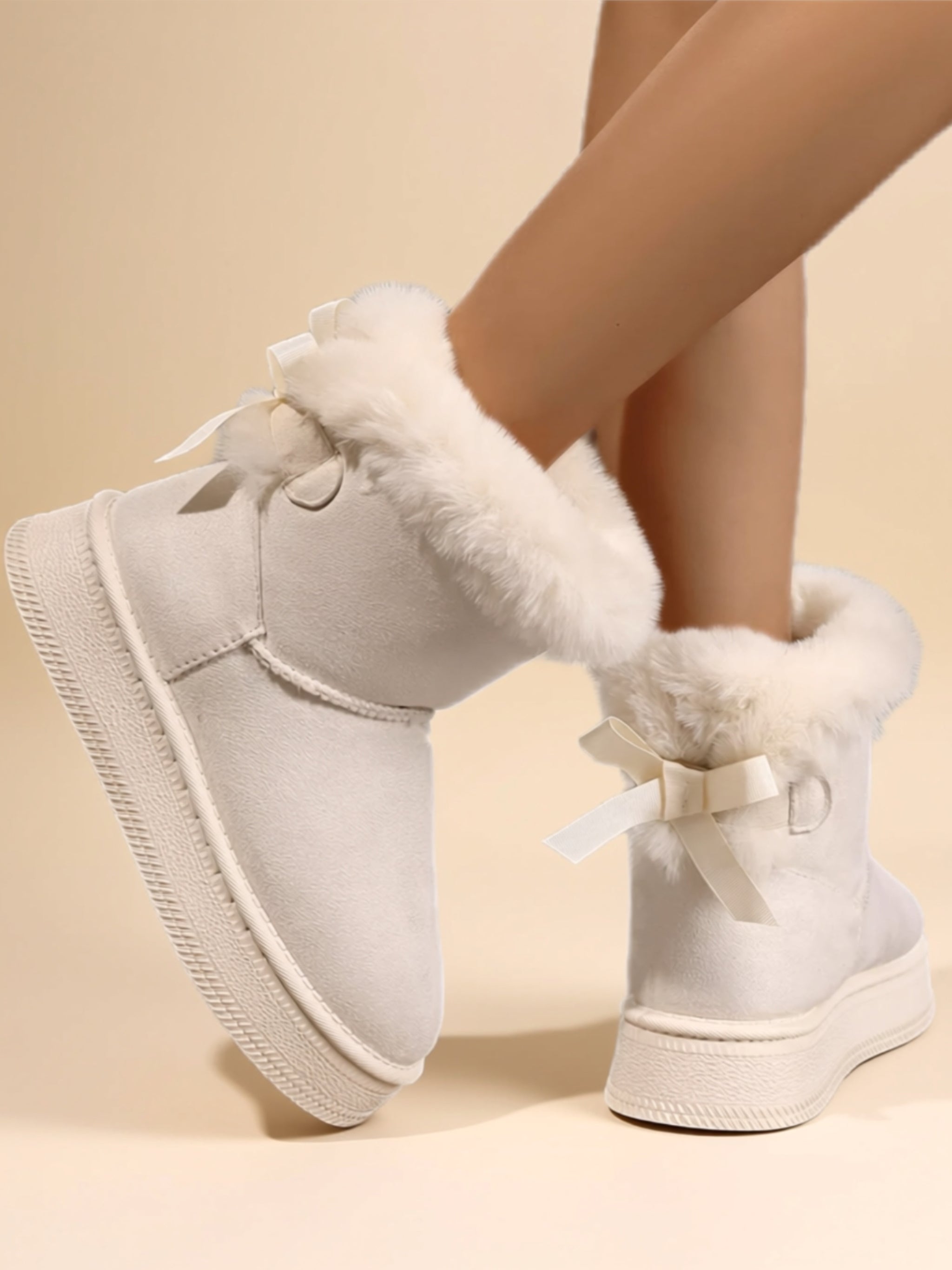 Suede Flat Boots