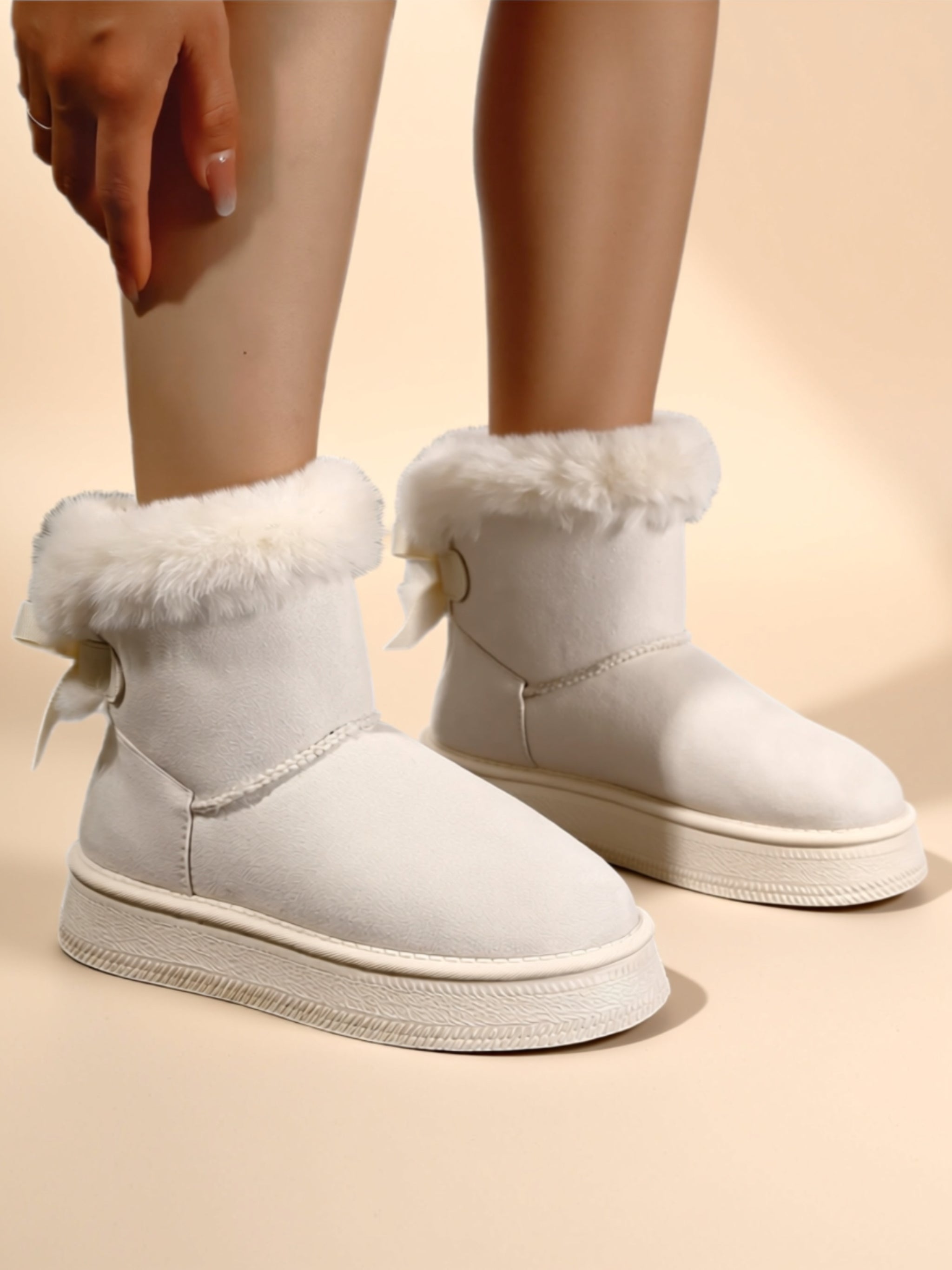 Suede Flat Boots