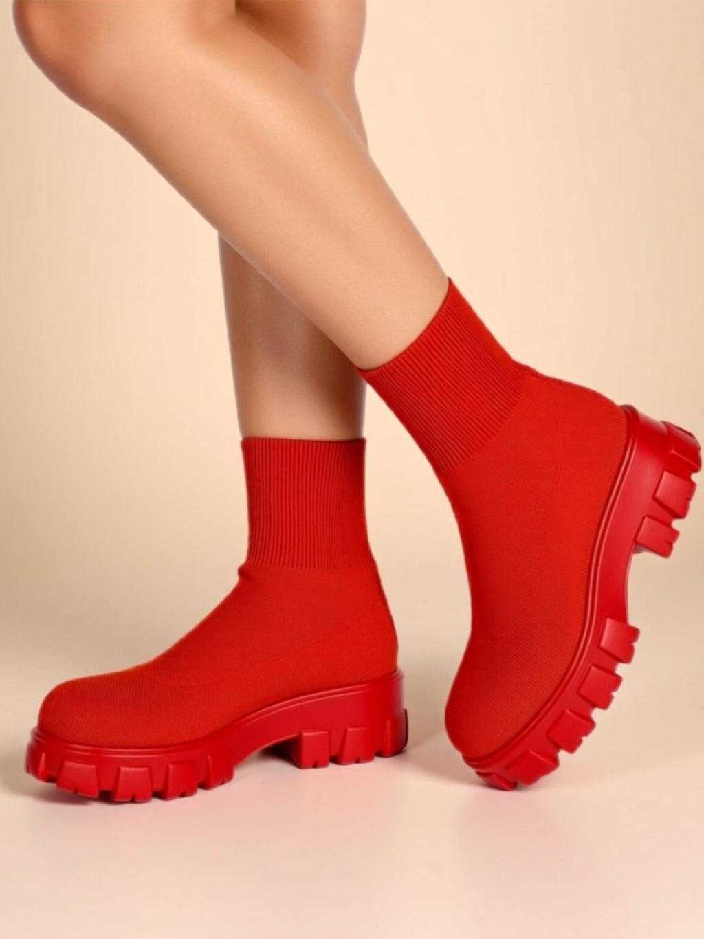 Low‑Heel Mesh Boots