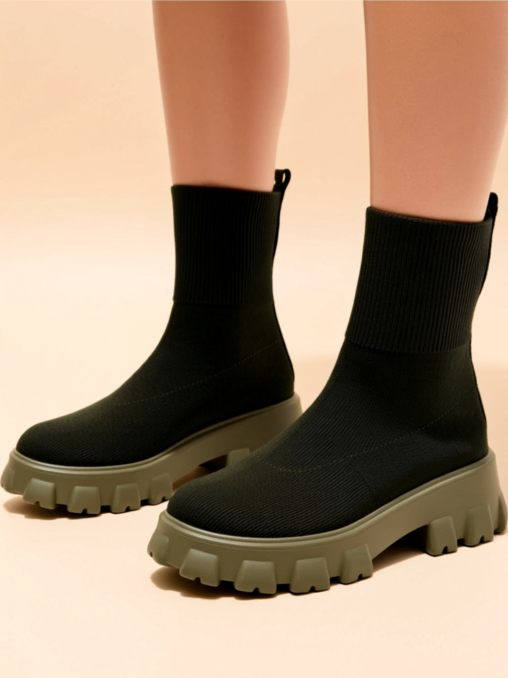 Low‑Heel Mesh Boots